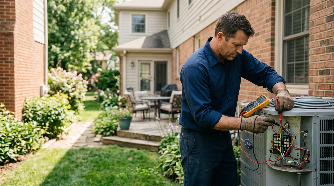 HVAC technician working near De Soto, GA